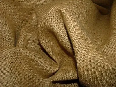 40  Wide 10 Yards Long 10 Oz Jute Burlap PREMIUM NATURAL VINTAGE JUTE FABRIC  • $59.99