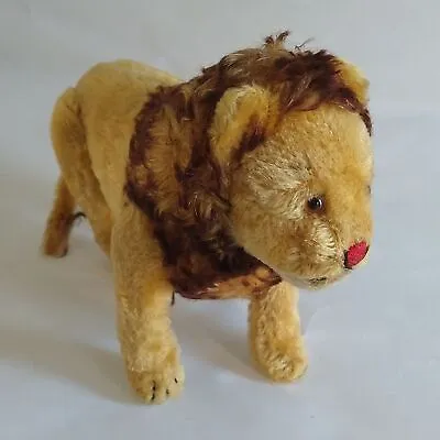 Vintage Steiff Jointed Lion Papa Leo Plush 15  German Standing Mohair • $39.99