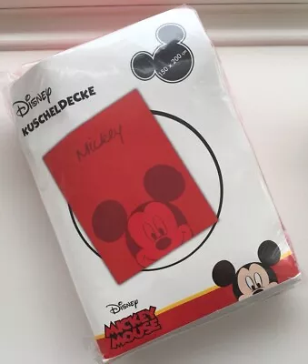 Disney Mickey Mouse Blanket Bnwt • £34.99