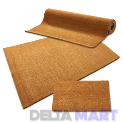 Heavy Duty Natural Coconut Coir Door Mat Entrance Mat 1mx10mx15mm • £14.99