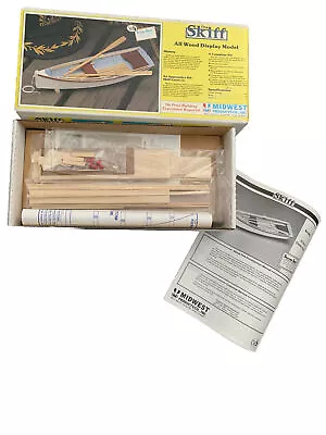 Midwest Products The Skiff 1/12 Scale All Wood Display Model Boat Kit 967 • $29.99