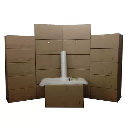 Basic Moving Box Kit - 20 Boxes (10 Medium/10 Small) Plus Supplies Included  • $37.50