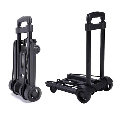 Portable Folding Trolley Luggage Lightweight Telescopic Shopping Hand Truck Iron • £15.99