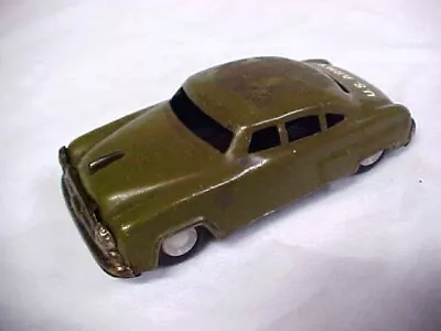 Vintage 1950s 1960s Made In Japan Tin Friction Toy Staff Car US Army Dark Green • $15