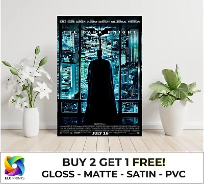 The Dark Knight  Batman Classic Movie Large Poster Art Print Gift • £6.50