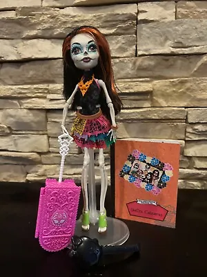 Monster High Skelita Calaveras Doll Scaris City Of Frights W/Diary Brush Jewelry • $49.95