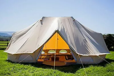 Bell Tent 6M Emperor Twin Ultimate Safari Tent Waterproof Hunting Camp Wall Tent • $910