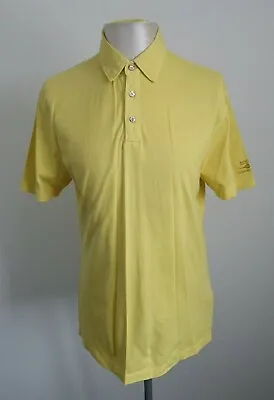 Mens Barbour Steve McQueen Yellow Polo Shirt VGC - Size Large • $20.21