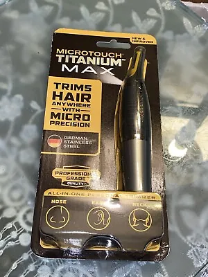 NEW MicroTouch Titanium Max Lighted All In One Personal Trimmer Micro Precision • $15.16
