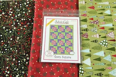 Christmas Town Square Quilt Kit All Moda Fabrics Holiday 47  X 62  + Pattern • $80