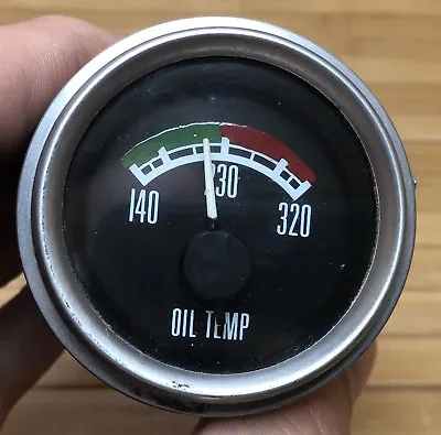 Mechanical Oil Temp Temperature Gauge In Dash 140-320 • $10