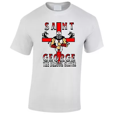 St Georges Day T-Shirt Gift Saint George English Flag Party England Original • £7.99