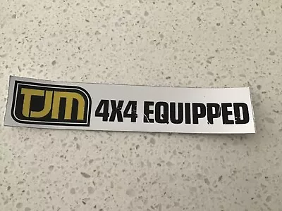 TJM EQUIPPED 4x4 4WD Parts Sticker Springs Shocks Suspension Exhausttyres 1 • $5.99