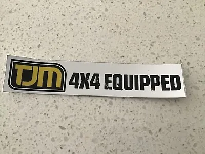 TJM EQUIPPED 4x4 4WD Parts Sticker Springs Shocks Suspension Exhausttyres • $5.99