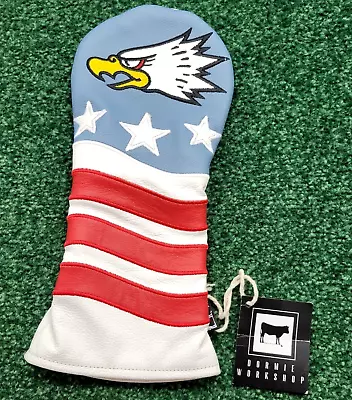 NEW Dormie Workshop Screaming Eagle Stars & Stripes USA Driver Wood Head Cover • $84.99