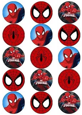 30  X Spiderman Inspired Edible Cake Toppers ***Unofficial*** • £2.25