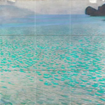 Seascape Sea Water By Gustav Klimt Tile Mural Bathroom Backsplash Marble Ceramic • $140.87