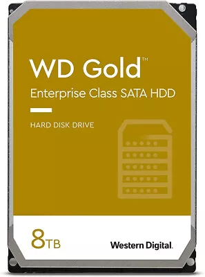 Western Digital 8TB WD Gold Enterprise Class Internal Hard Drive - 3.5' SATA 6Gb • $699