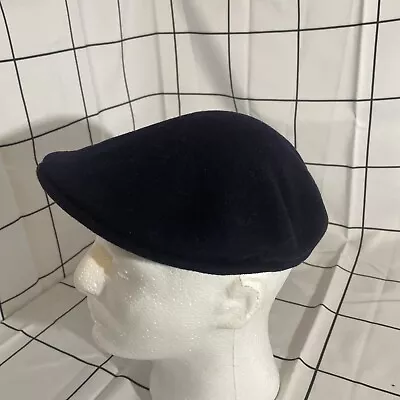 Kangol Flat Cap Hat Mens Navy Wool Classic Retro Beret Cap • £19.99