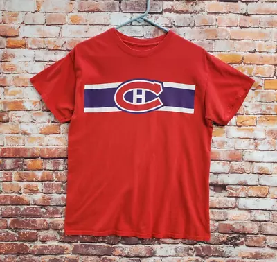 🔥 Montreal Canadiens Red NHL Hockey Shirt Men's Medium M HABS • $9.99