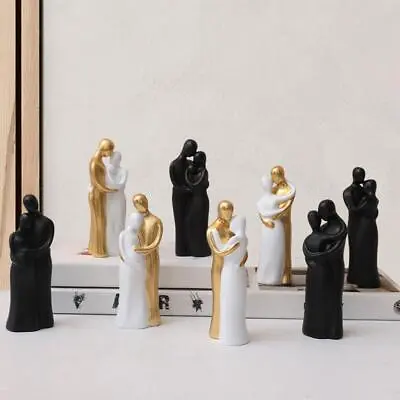 Resin Family Couple Figurine Statue Artware For Decoration Bedroom Office • £9.68