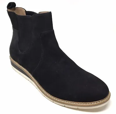 Me Too Avey Women's Size 11M Black Suede Hiker Chelsea Slip-on Ankle Boots • $39