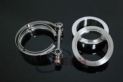 Blitech 2.5'' Stainless Steel V Band Flange & Clamp Kit For Turbo Exhaust Pipes • $23.49