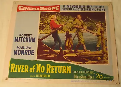 Original 1954 Lobby Card RIVER OF NO RETURN Marilyn Monroe Robert Mitchum • $49.99