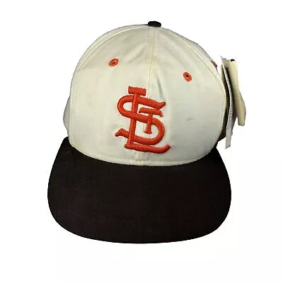 NOS Vintage St. Louis Browns 7 3/8 Fitted Baseball Cap Hat Roman MLB • $39.99