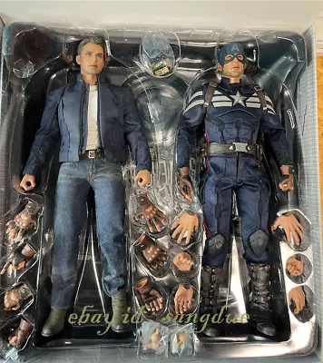 HOT TOYS 1/6 MMS243 Captain America: The Winter Soldier Action Figure In Stock • $299.99