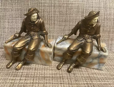 Antique JB Hirsch Pirate Bookends 1925 • $185