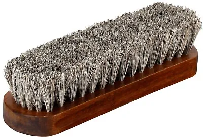 $9.99 • Buy Shoe Brush Horsehair Large Professional Boot And Shoe Shine And Buff Brush - 8''