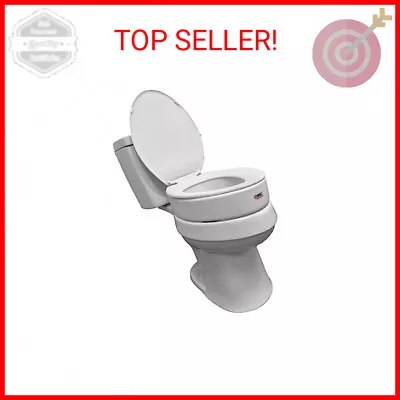 Carex Toilet Seat Riser Elongated Raised Toilet Seat Adds 3.5 Inches To Toilet  • $38.69