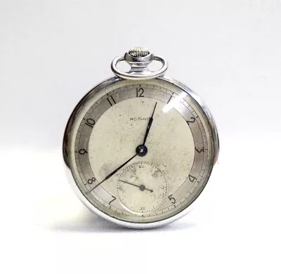 Soviet Russian USSR Vintage POCKET WATCH MOLNIYA Mechanical • $29