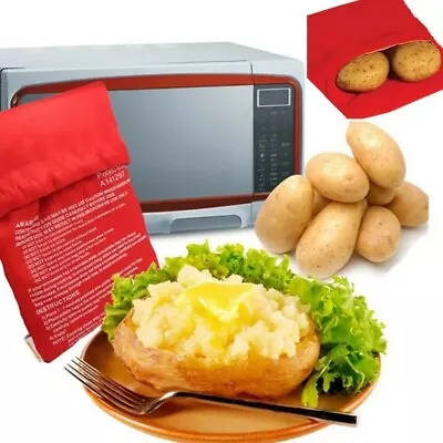 Microwave Baking Potato Vegetable Bag Cook Steam Pocket Quick Fast Baked • $5.85