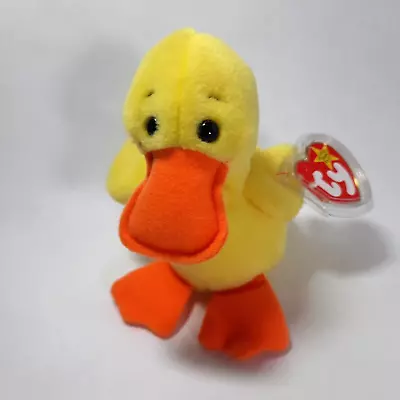 TY Beanie Baby QUACKERS The Duck 1994 Retired MTs Tag Protector • $7.99