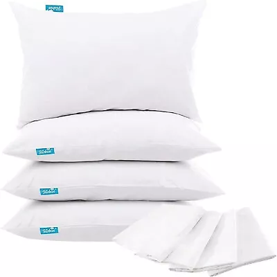 Waterproof Pillow Covers Zippered Pillowcases Set Of 4 Pillow Protector King • $24.99