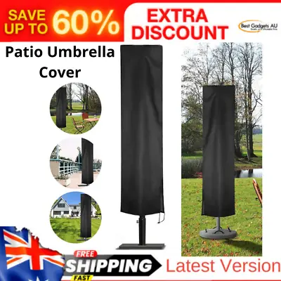 $25.30 • Buy Patio Umbrella Cover Waterproof Parasol Covers With Zipper For Outdoor Umbrellas