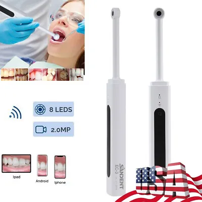 Dental Intraoral Camera Endoscope Wireless WIFI Intra Oral Image 8 LED Light US • $39.99