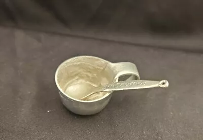 Minature Cup And Spoon Handcast Pewter Bergen Norway TPB  • $15