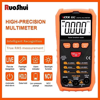 VICTOR 85C/85D/85E/85F True RMS Multimeter Intelligent Multi-Purpose Meters • $35.99