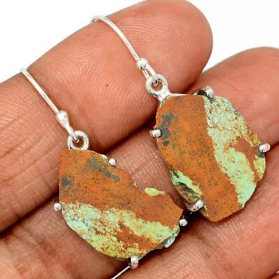 Natural Mexican Turquoise 925 Sterling Silver Earrings Jewelry CE30098 • $11.99