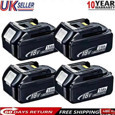 For Makita BL1860 Battery 18V LXT Li-ion 3.0Ah Battery BL1850 BL1830 Cordless UK • £15.89