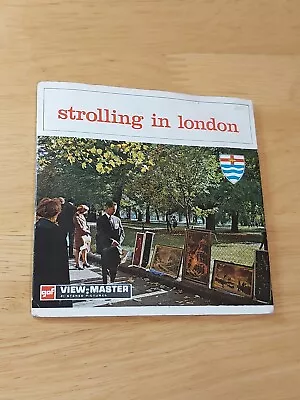 Vintage Strolling In London VIEWMASTER 3 Reels Sleeve/Booklet View Master C-279 • $9.94