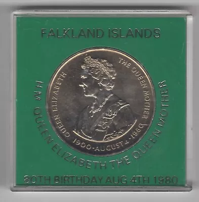 1980 Falkland Islands 50 Pence Cased Coin • £12.75