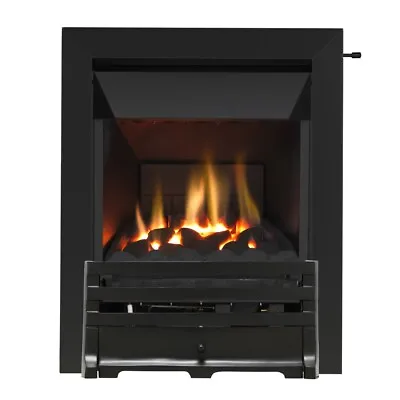 MODERN HIGH EFFICIENCY SLIDE CONTROL GAS FIRE CHIMNEY COAL FIRE INSET GLASS 4kW • £495