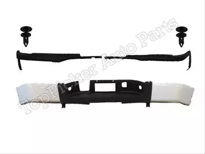 For 2007-2013 SIERRA DUAL WHEEL REAR BUMPER END PAINTED WHITE TOP PAD W/O HO 7P • $308.85