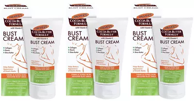 Palmers Cocoa Butter Formula Bust Cream 125g  X 3 • £16.53