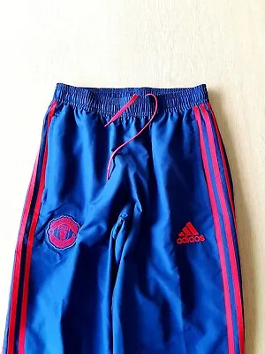 Manchester United Tracksuit Bottoms. Small Adults. Official Adidas. Blue Pants S • £12.99