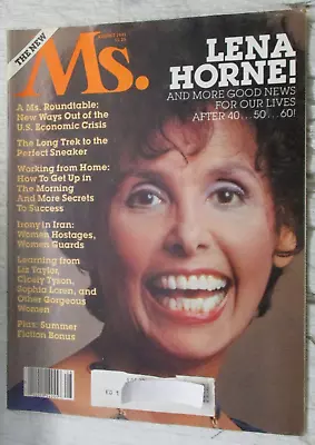 Ms. Magazine August 1981 Lena Horne Cicely Tyson Liz Taylor Women's Feminism • $18.95